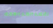 成语摩什么插什么成语