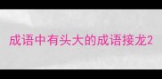 成语中有头大的成语接龙