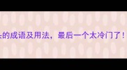 10个以遗开头的成语及用法最后一个太冷门了学生党必看