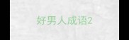 好男人成语