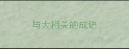 与大相关的成语
