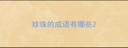 珍珠的成语有哪些
