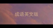 成语英文版