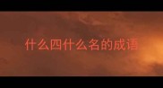 什么四什么名的成语