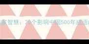 鬼谷子纵横家智慧20个影响中国500年成语的谋略密码