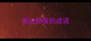 表达舒服的成语