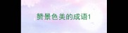 赞景色美的成语