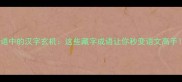 成语中的汉字玄机这些藏字成语让你秒变语文高手