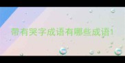 带有哭字成语有哪些成语