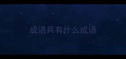 成语兵有什么成语