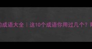 页字开头的成语大全这10个成语你用过几个附超实用用法