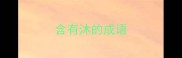 含有沐的成语