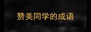 赞美同学的成语