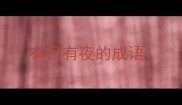 有日有夜的成语
