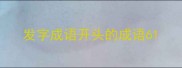 发字成语开头的成语6
