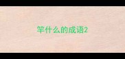竿什么的成语