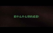 前什么什么仰的成语