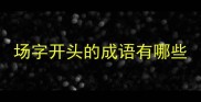 场字开头的成语有哪些