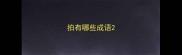 拍有哪些成语