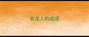有龙人的成语