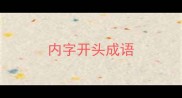内字开头成语