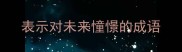 表示对未来憧憬的成语