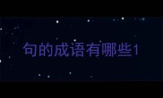 句的成语有哪些