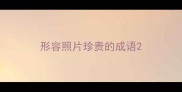 形容照片珍贵的成语