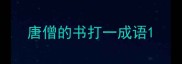 唐僧的书打一成语