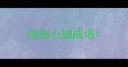 细细心细成语