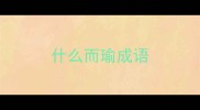 什么而瑜成语