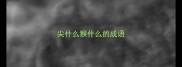 尖什么猴什么的成语