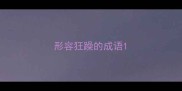 形容狂躁的成语