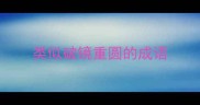 类似破镜重圆的成语