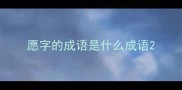 愿字的成语是什么成语
