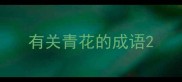 有关青花的成语
