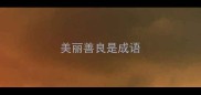 美丽善良是成语