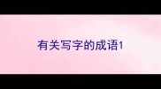 有关写字的成语