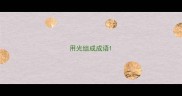 用光组成成语