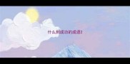 什么到成功的成语