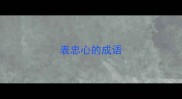 表忠心的成语