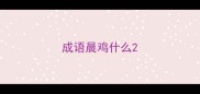 成语晨鸡什么
