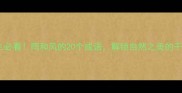 诗意人生必看雨和风的20个成语解锁自然之美的千年智慧