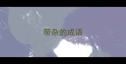带杂的成语