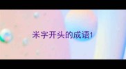米字开头的成语