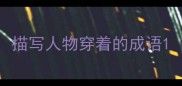 描写人物穿着的成语