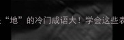 第四个字是地的冷门成语大学会这些表达更地道