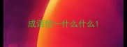 成语挂一什么什么
