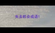 失去机会成语