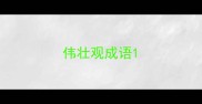 伟壮观成语
